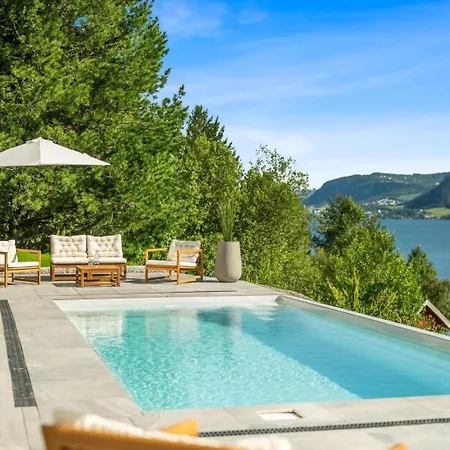 With Pool And Panorama - Friend Trip,company Outing Vila Trondheim