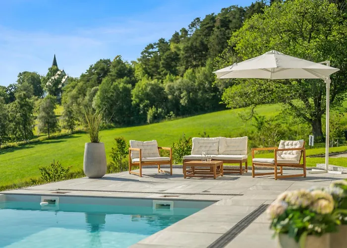 Villa With Pool And Panorama - Friend Trip,company Outing Trondheim